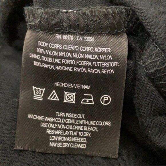 Anthropologie Postmark Black White Floral Dress Small - Picture 9 of 11